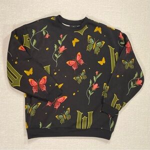 Wicked Sweatshirt with Butterfly and Floral Print